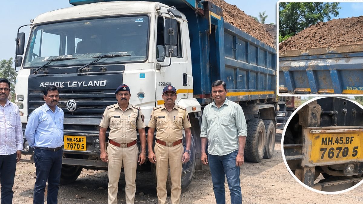 गौण खनिजाची चोरी; हायवा चालकासह मालकाविरुद्ध गुन्हा दाखल