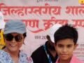 Daksh Shah of K.R. Public School achieved remarkable success in the district-level swimming competition.