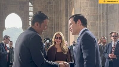 Chief Minister Devendra Fadnavis welcomed US Secretary of State Marco Rubio.